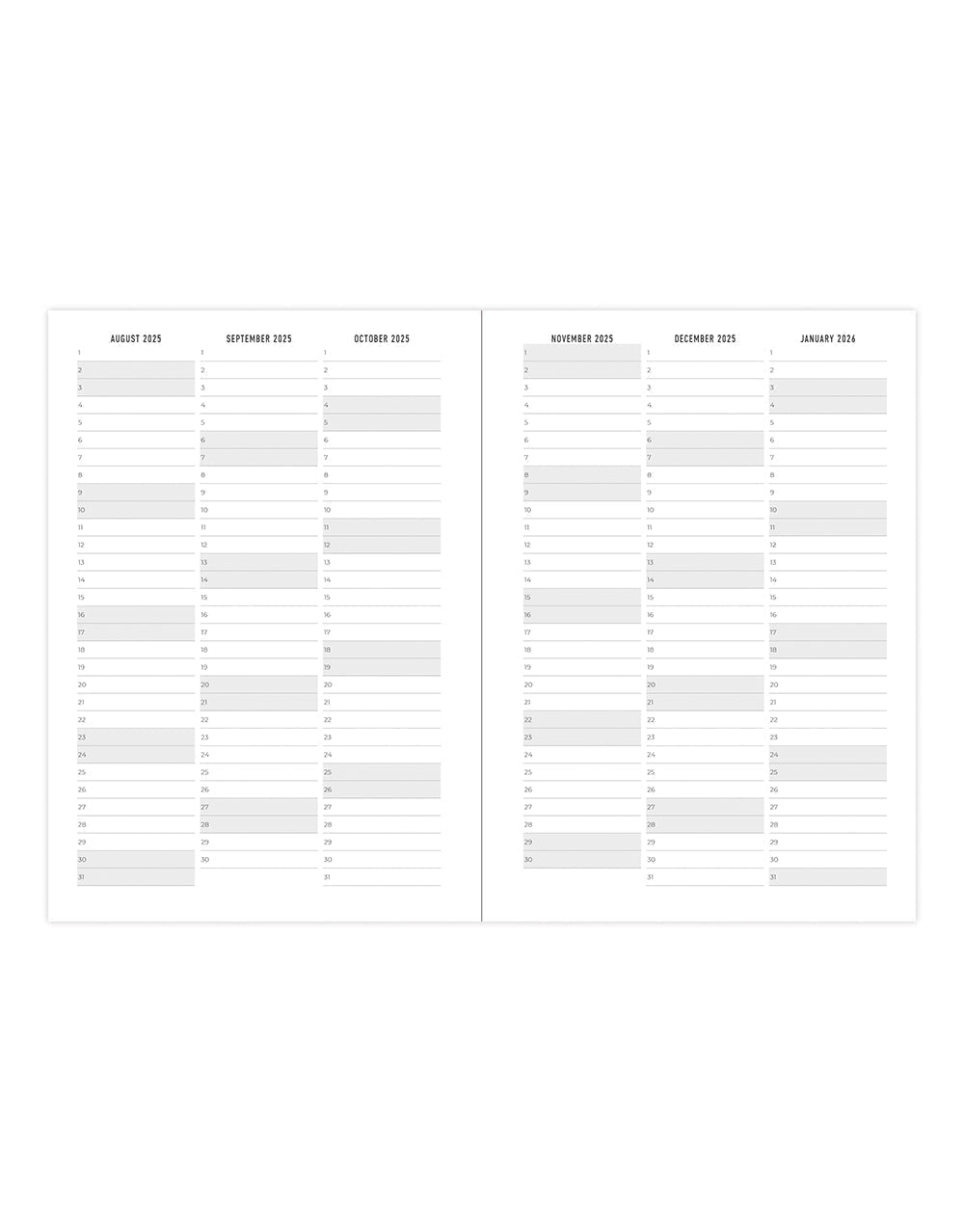 Letts Daisies A6 Week to View Planner 2025-2026 - Multilanguage 26-031868 #color_daisies-blue
