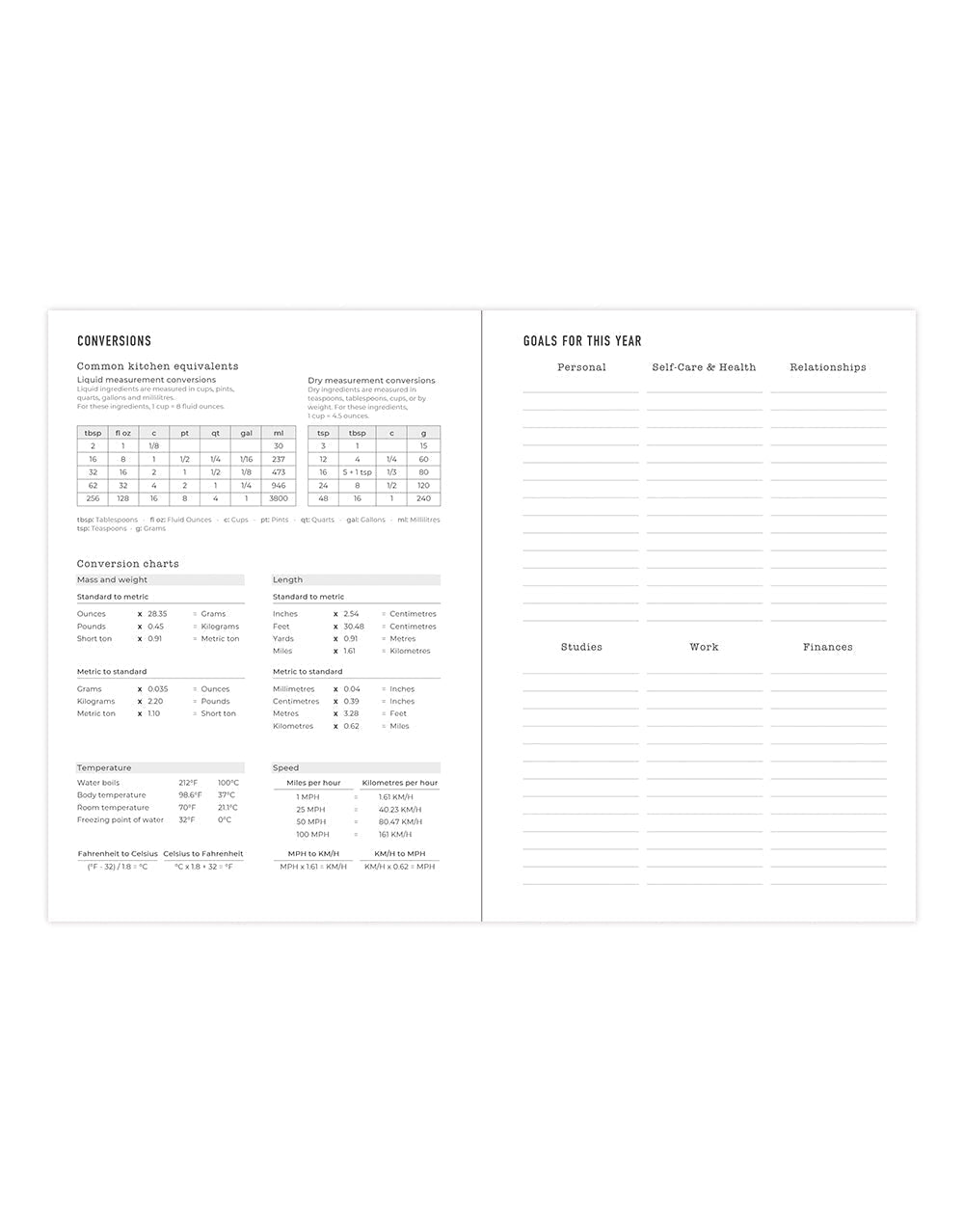 Letts Daisies A6 Week to View Planner 2025-2026 - Multilanguage 26-031869 #color_daisies-mint