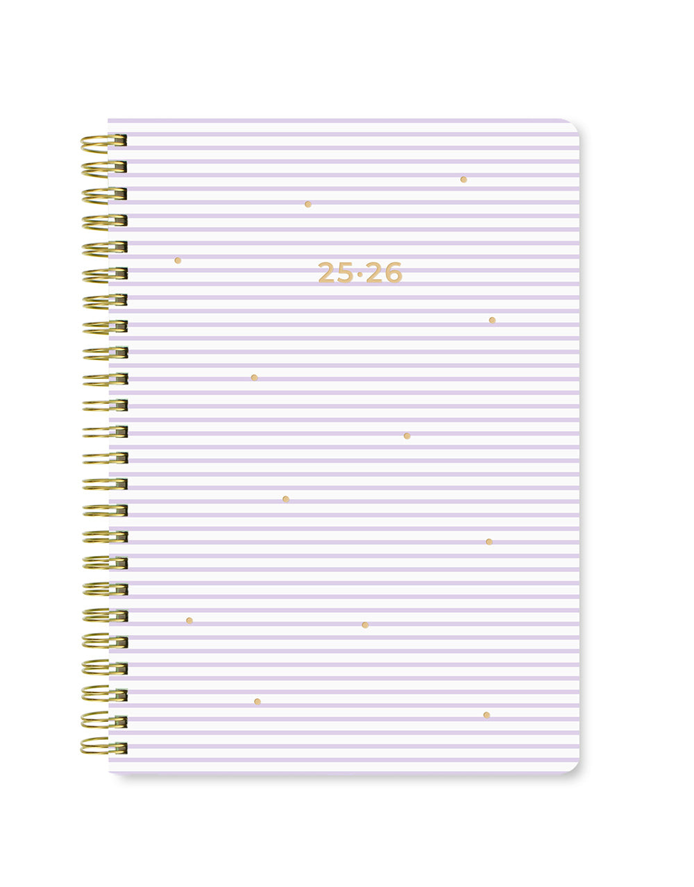 Letts Stripes A5 Week to View Planner 2025-2026 - Multilanguage 26-031876 #color_lilac