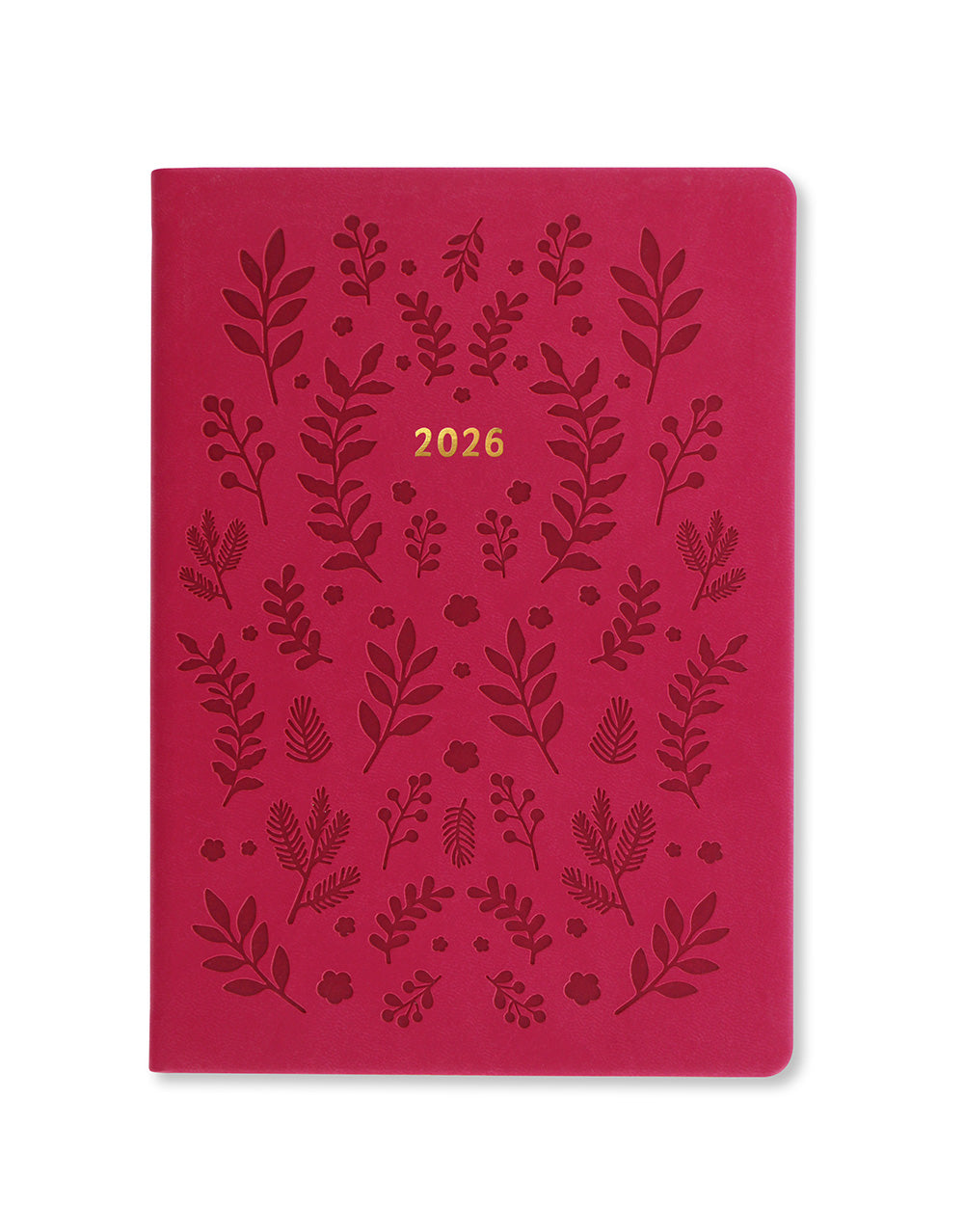 Letts of London Woodland A5 Week to View Planner 2026 - Multilanguage Pink 26-082162 #color_woodland-pink