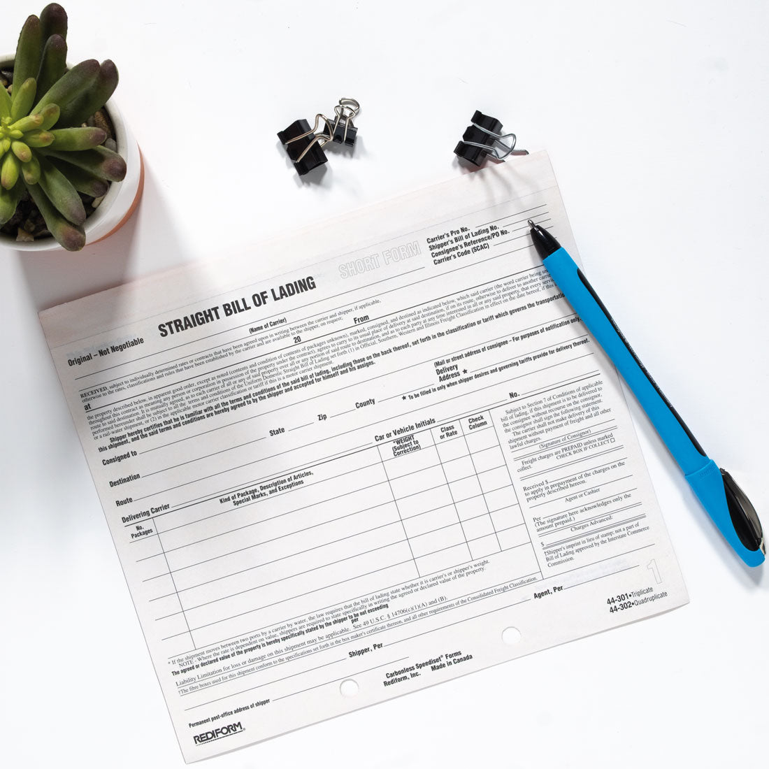 Bill of Lading Snap-A-Way 44301