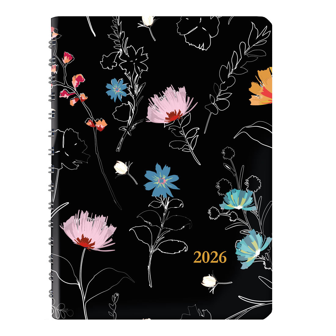 Blueline Dramatic Floral Weekly/Monthly Planner 2026 C101G.01-26