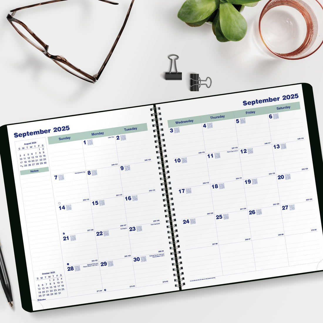 Blueline Essential Plan & Link™ Monthly Planner, Black, 2026 C1512.81T-26