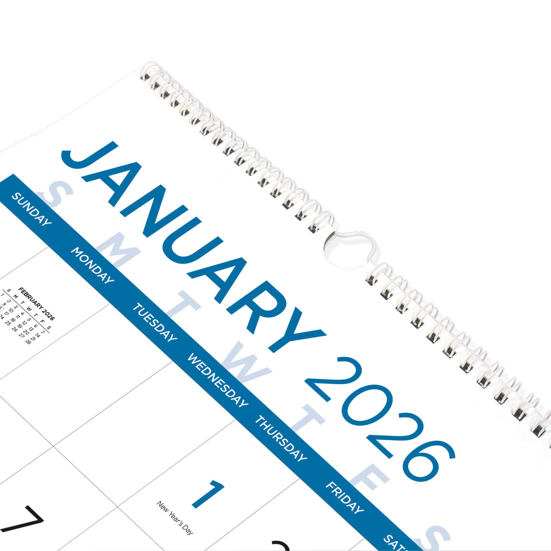 Blueline Large Print Wall Calendar, 2026 C173106-26