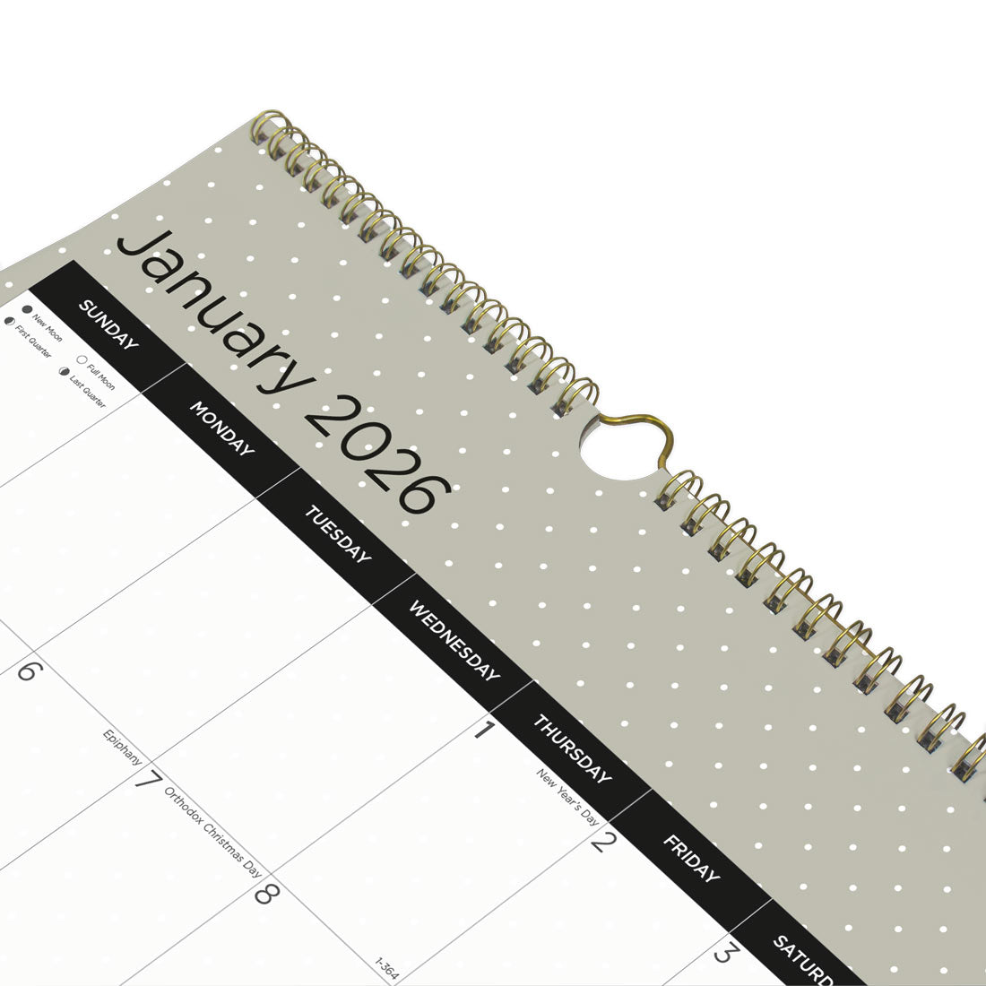Blueline Colorful Monthly Wall Calendar, Minimalist, 2026 C173121-26