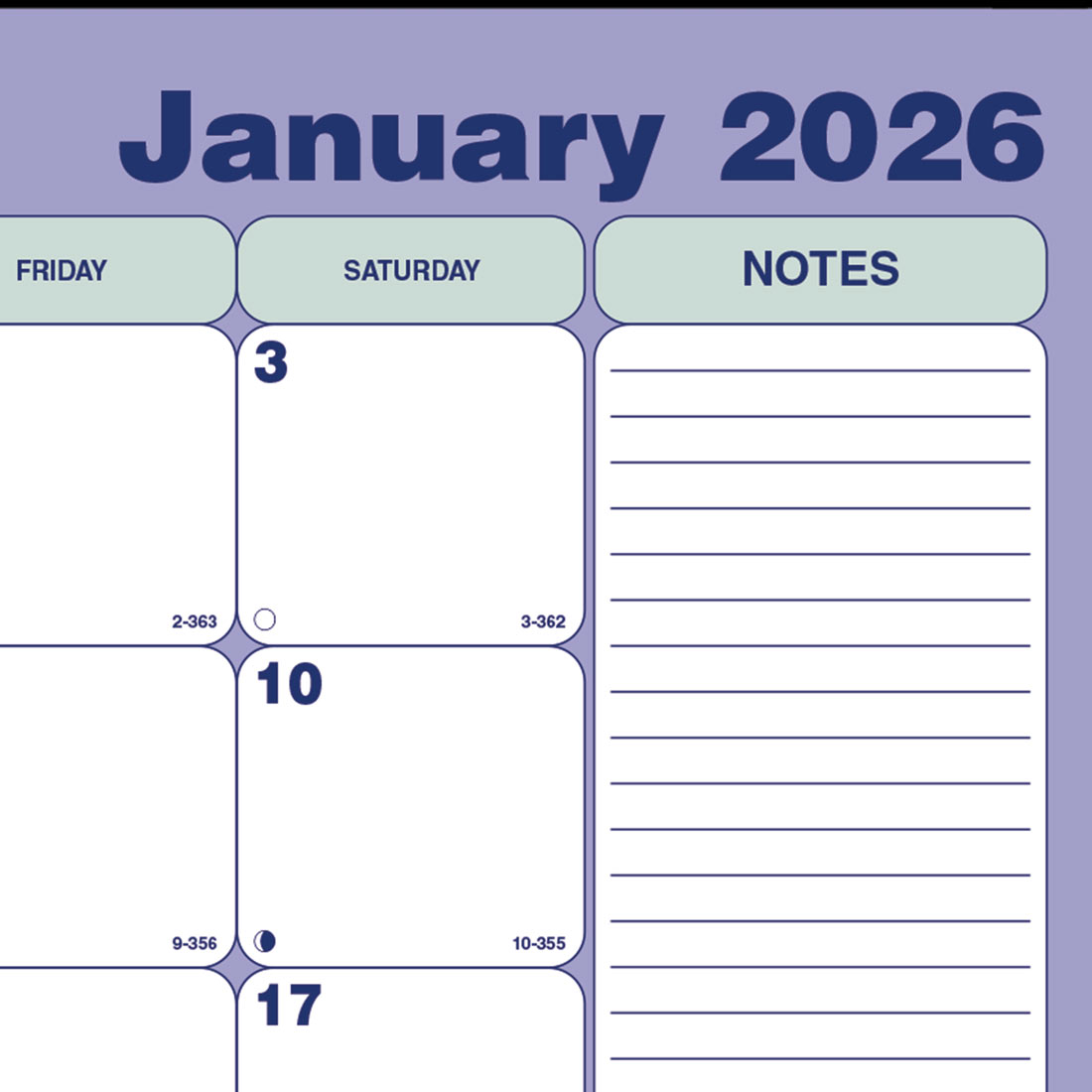 Blueline Monthly Desk Pad Calendar, 2026 C181731-26