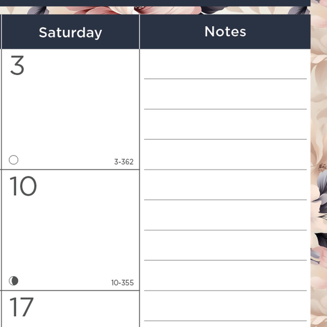 Blueline Colorful Monthly Desk Pad Calendar, Floral, 2026 C194128-26