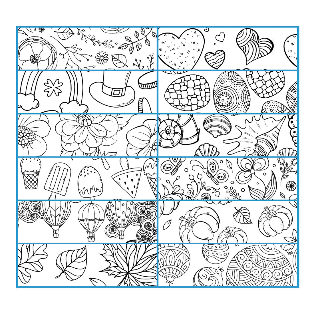 Blueline DoodlePlan™ Coloring Desk Pad Calendar, 2026 C2917311-26