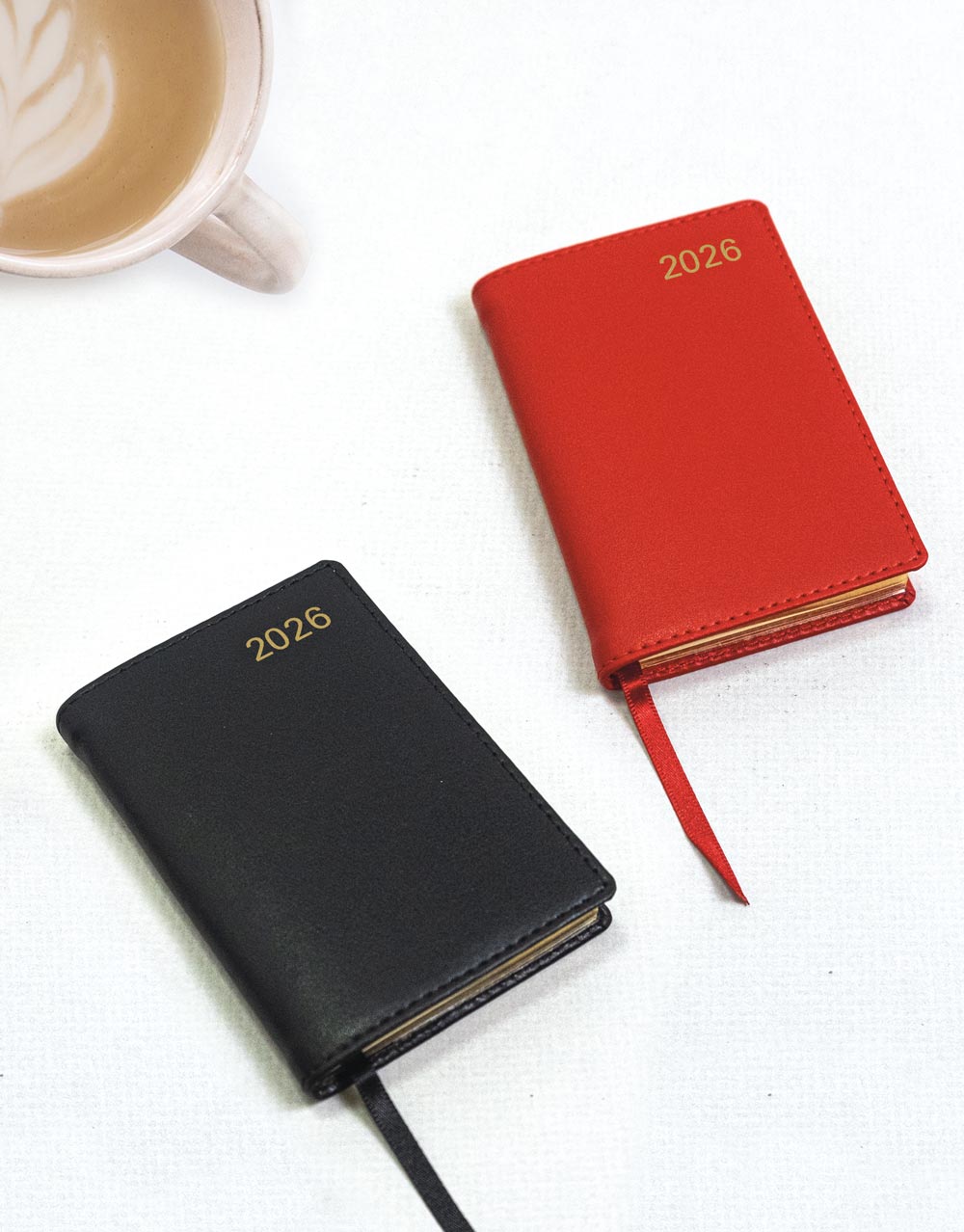 Letts of London Belgravia Mini Pocket Week to View Leather Diary with Planners 2026 - English 26-C33EBK #color_black