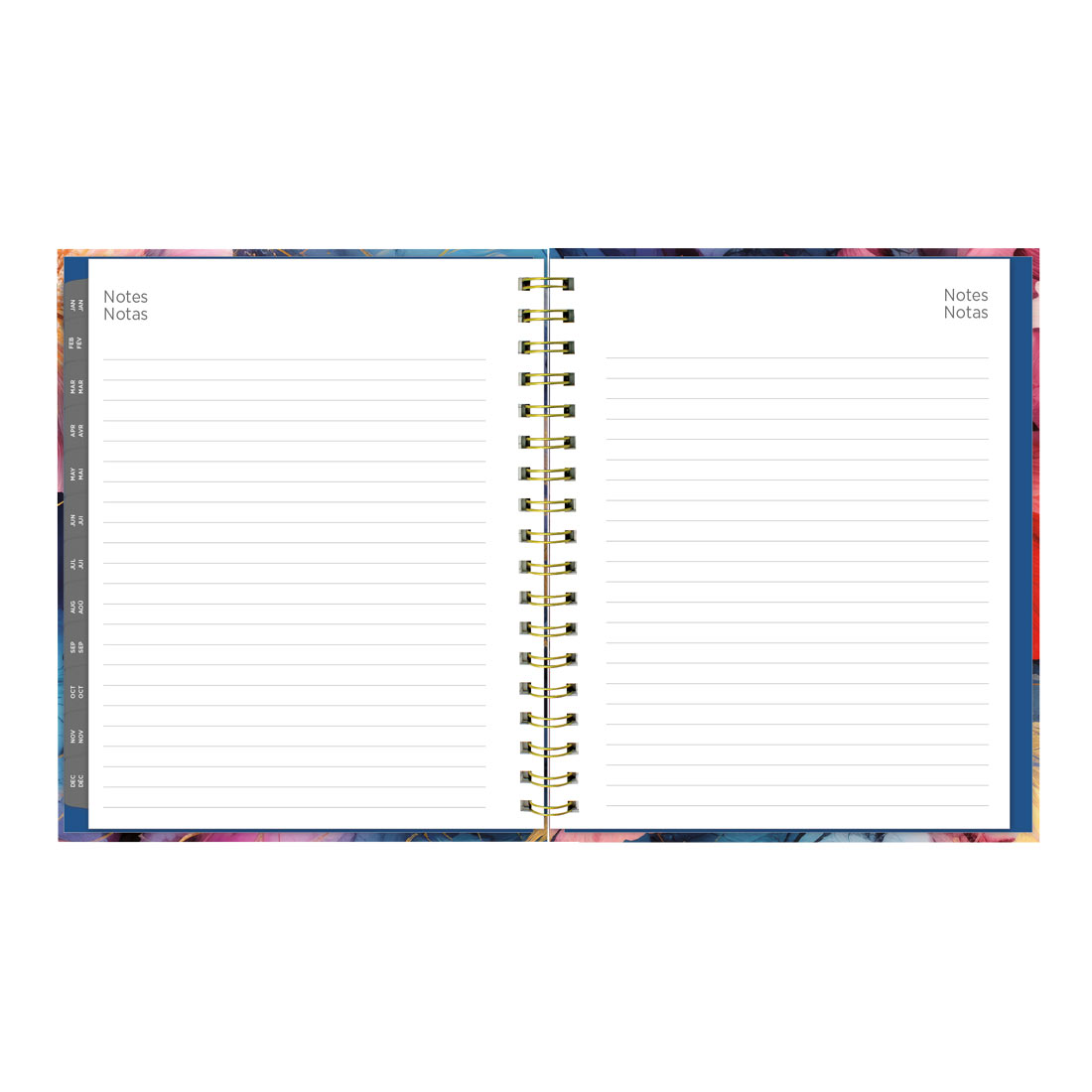 Blueline Midnight Floral Weekly/Monthly Planner 2026, Trilingual C38090B.01-26