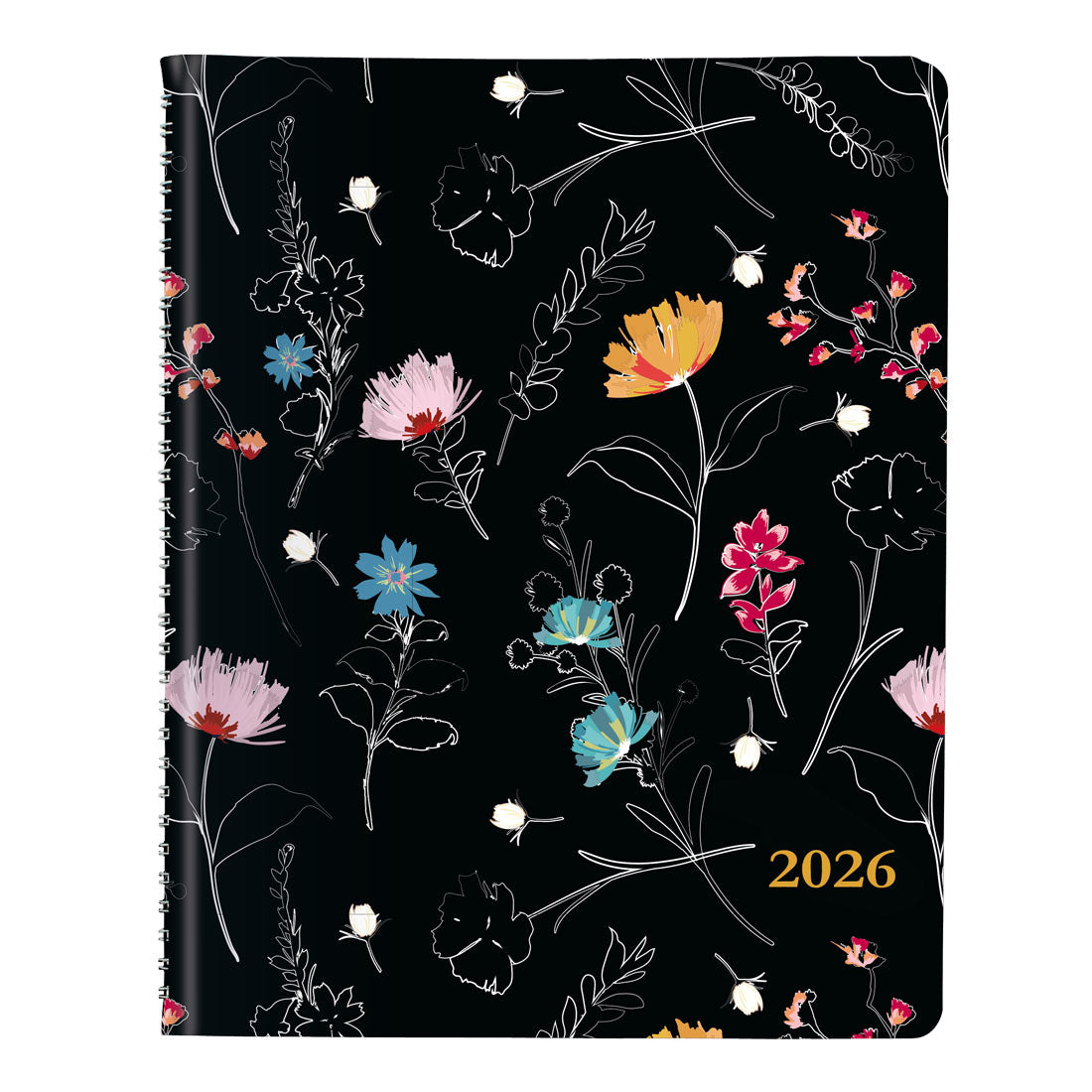 Blueline Dramatic Floral Monthly Planner 2026 C701G.01-26