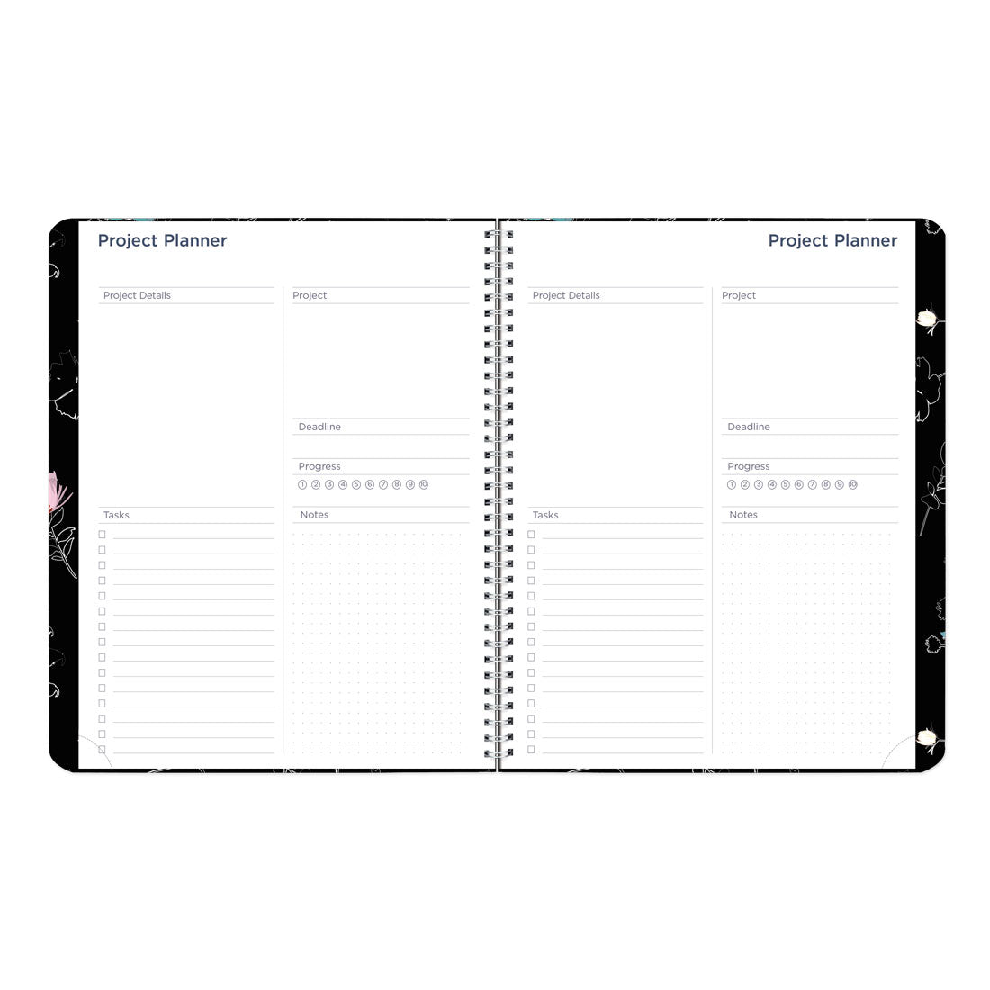 Blueline Dramatic Floral Monthly Planner 2026 C701G.01-26