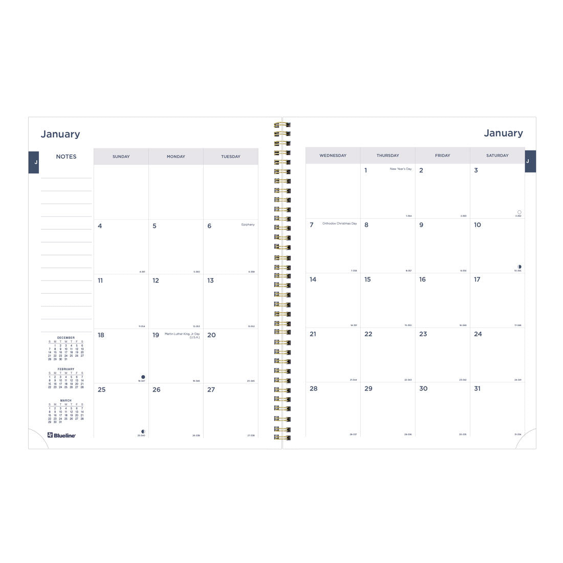 Blueline Minimalist Monthly Planner 2026 C701PT.ASX-26