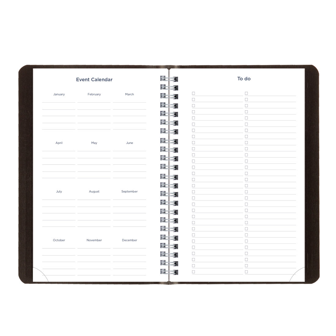 Academic Weekly Planner, Classic Black, 2025-2026, Blueline CA101.BLK-26 #color_black