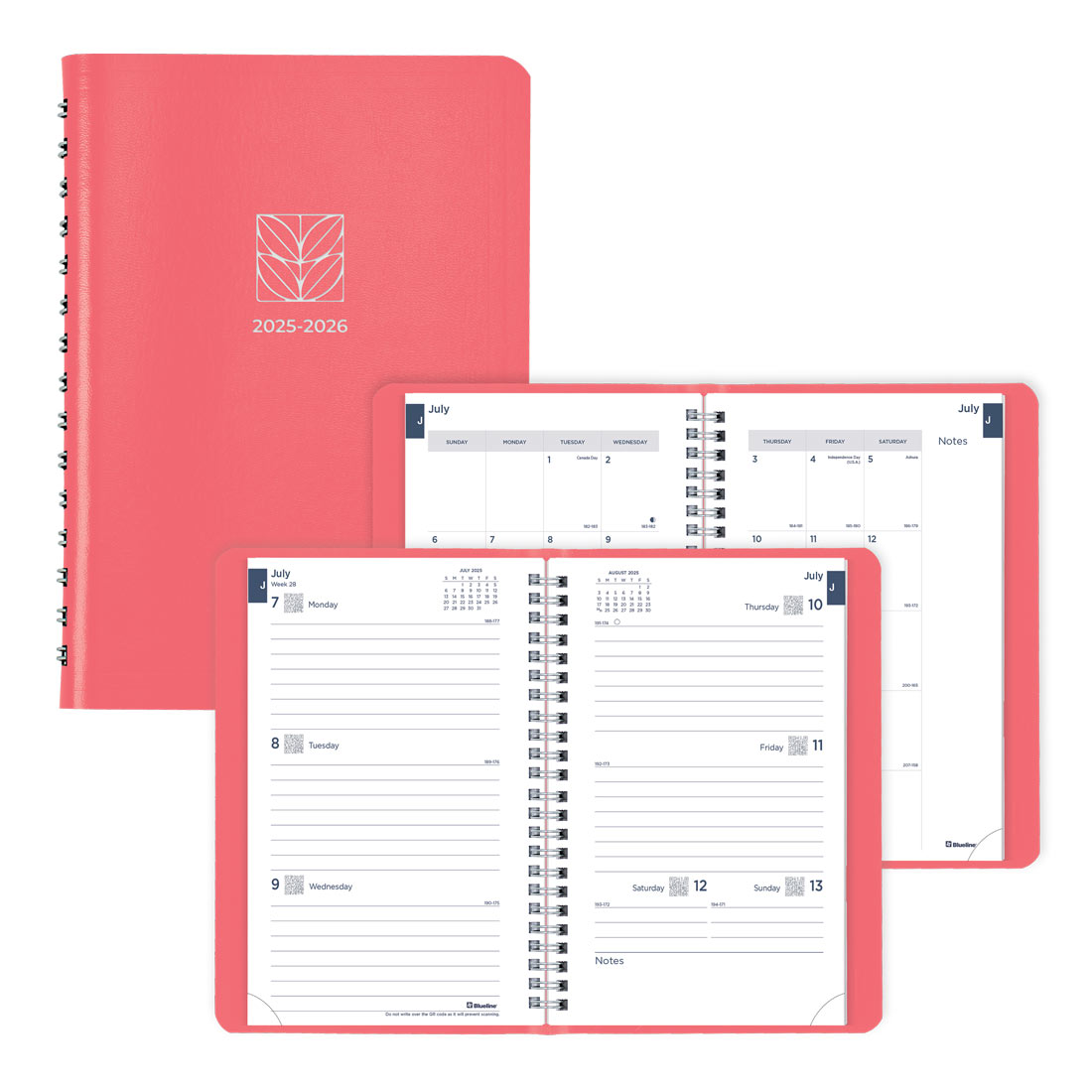 Academic Weekly Planner, Fashion, 2025-2026, Blueline CA101F-26 #color_fashion-pink