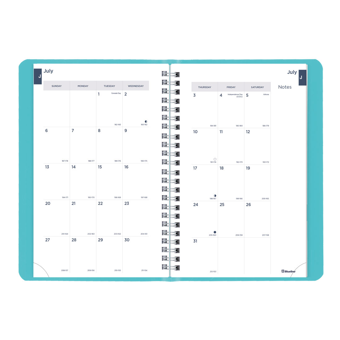 Academic Weekly Planner, Fashion, 2025-2026, Blueline CA101F-26 #color_fashion-blue
