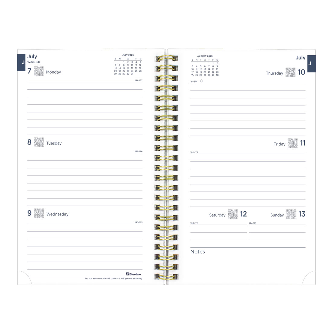 Academic Weekly Planner, Under the Sea, 2025-2026, Blueline CA114PH-26 #color_waves