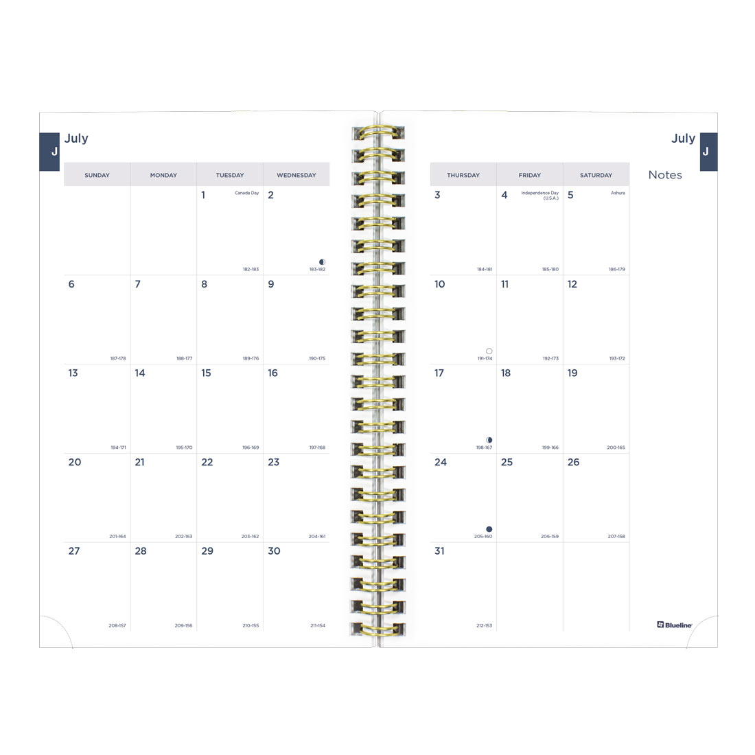 Academic Weekly Planner, Under the Sea, 2025-2026, Blueline CA114PH-26 #color_waves