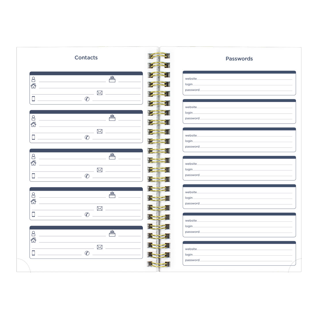 Academic Weekly Planner, Marble, 2025-2026, Blueline CA114PI-26 #color_marble-green