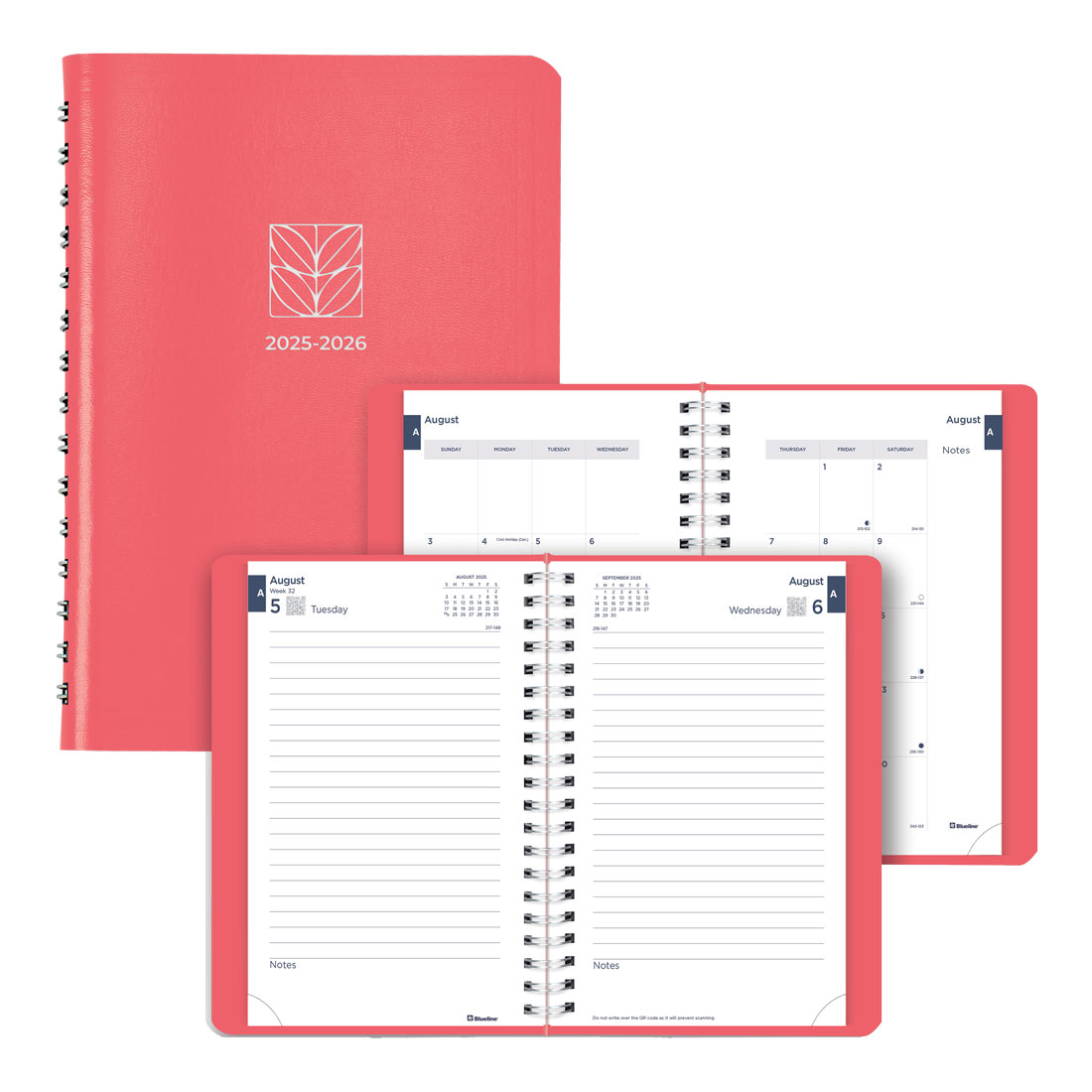 Academic Daily Planner, Fashion, 2025-2026, Blueline CA201F-26 #color_fashion-pink