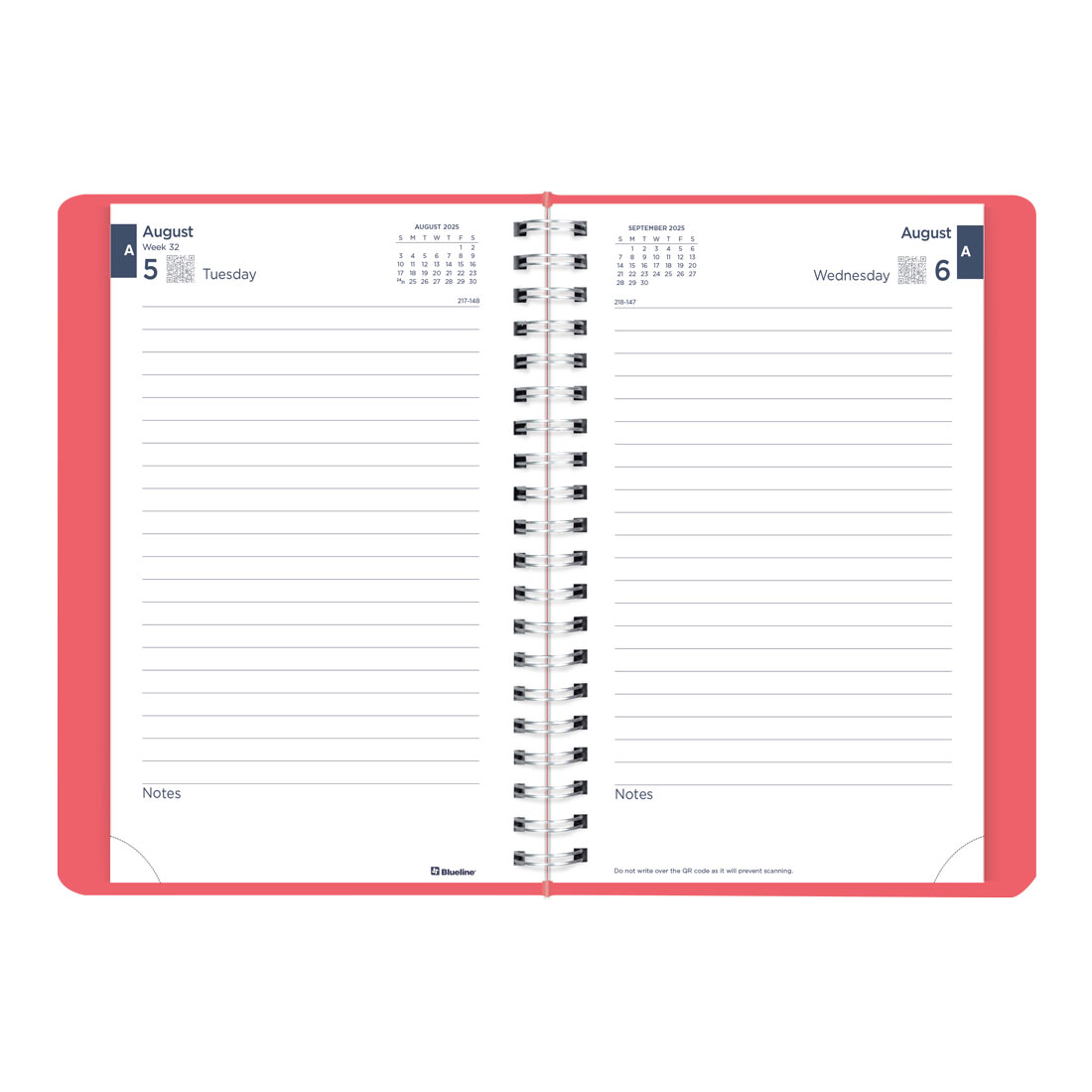 Academic Daily Planner, Fashion, 2025-2026, Blueline CA201F-26 #color_fashion-pink
