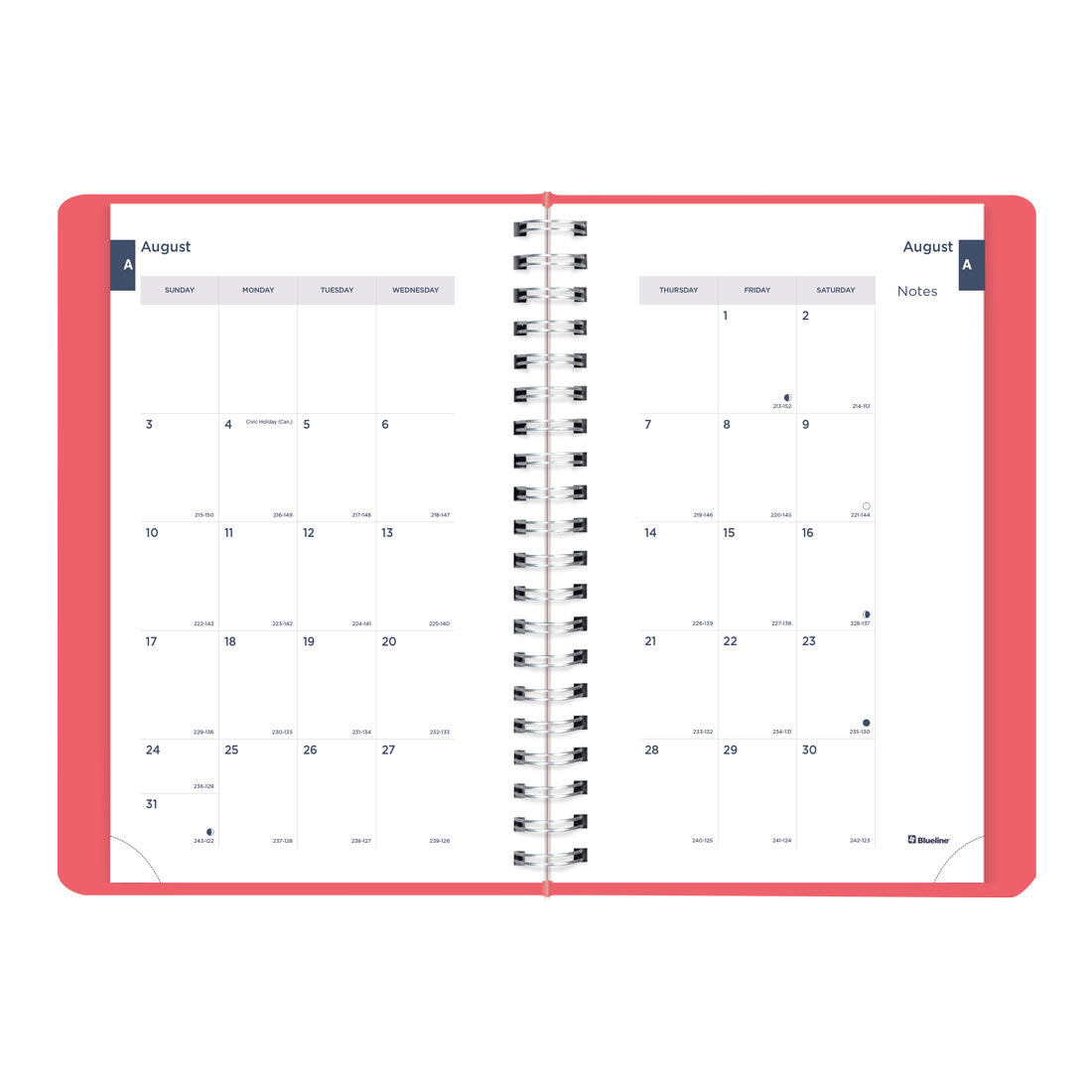 Academic Daily Planner, Fashion, 2025-2026, Blueline CA201F-26 #color_fashion-pink