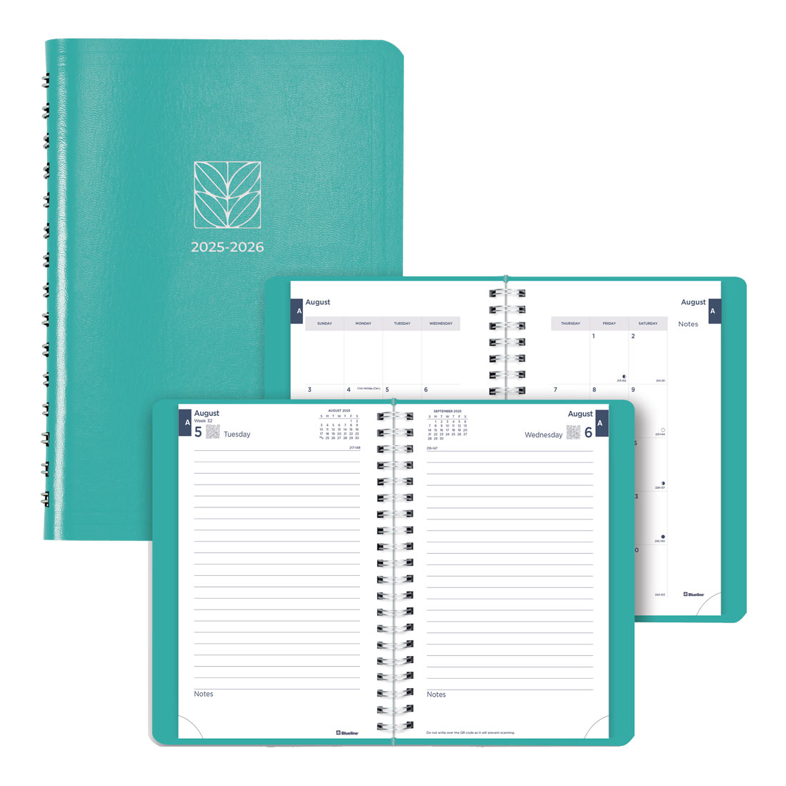 Academic Daily Planner, Fashion, 2025-2026, Blueline CA201F-26 #color_fashion-blue