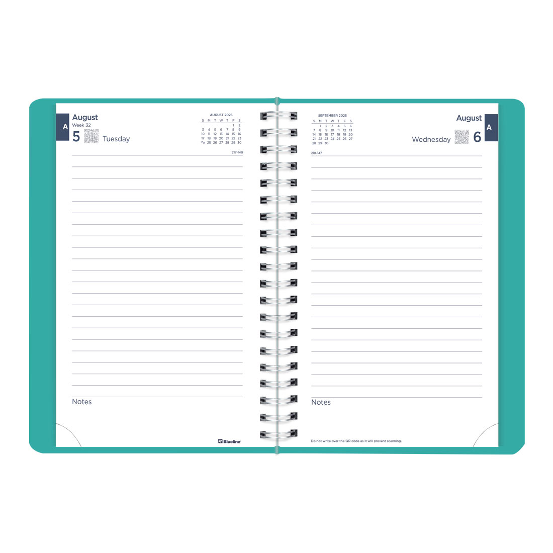 Academic Daily Planner, Fashion, 2025-2026, Blueline CA201F-26 #color_fashion-blue