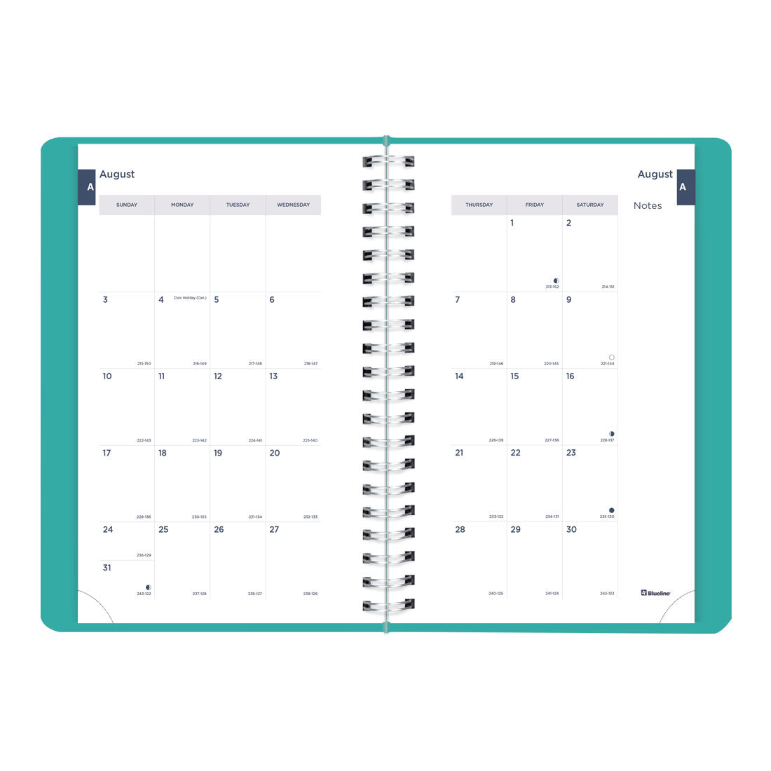Academic Daily Planner, Fashion, 2025-2026, Blueline CA201F-26 #color_fashion-blue