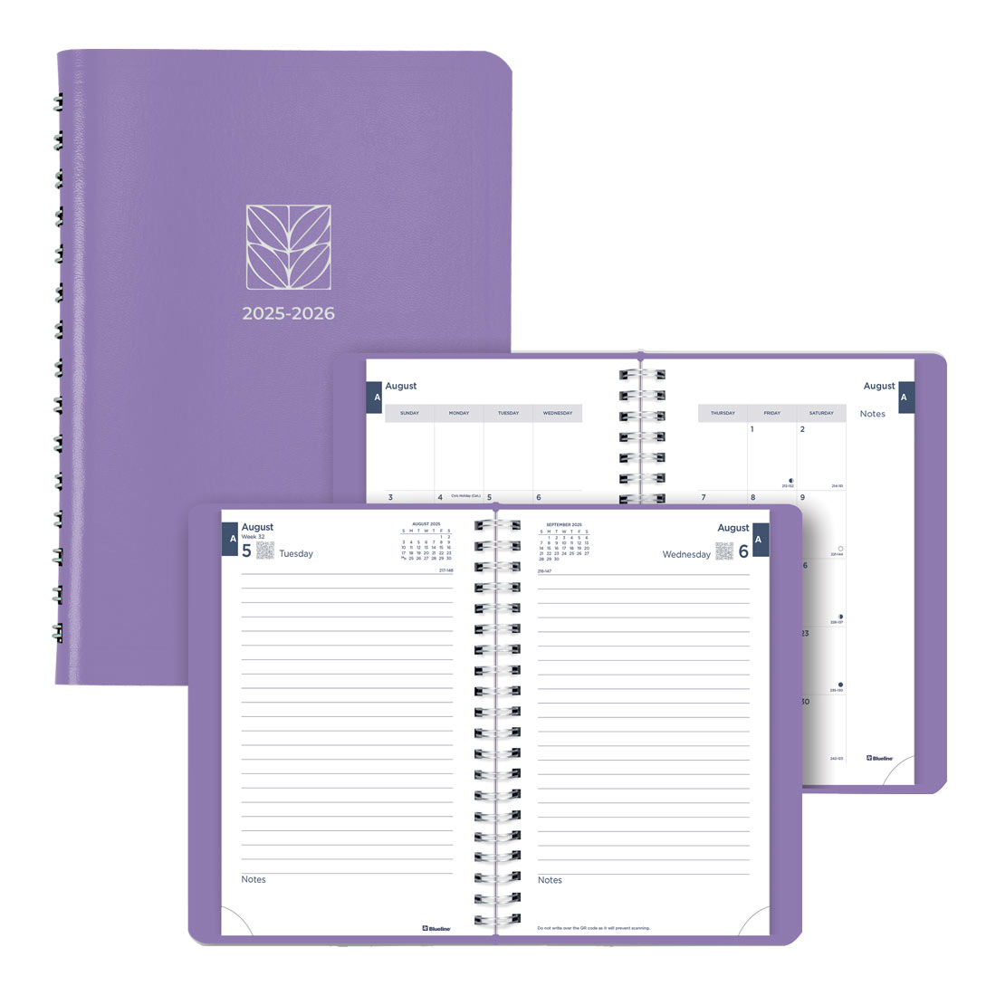 Academic Daily Planner, Fashion, 2025-2026, Blueline CA201F-26 #color_fashion-purple