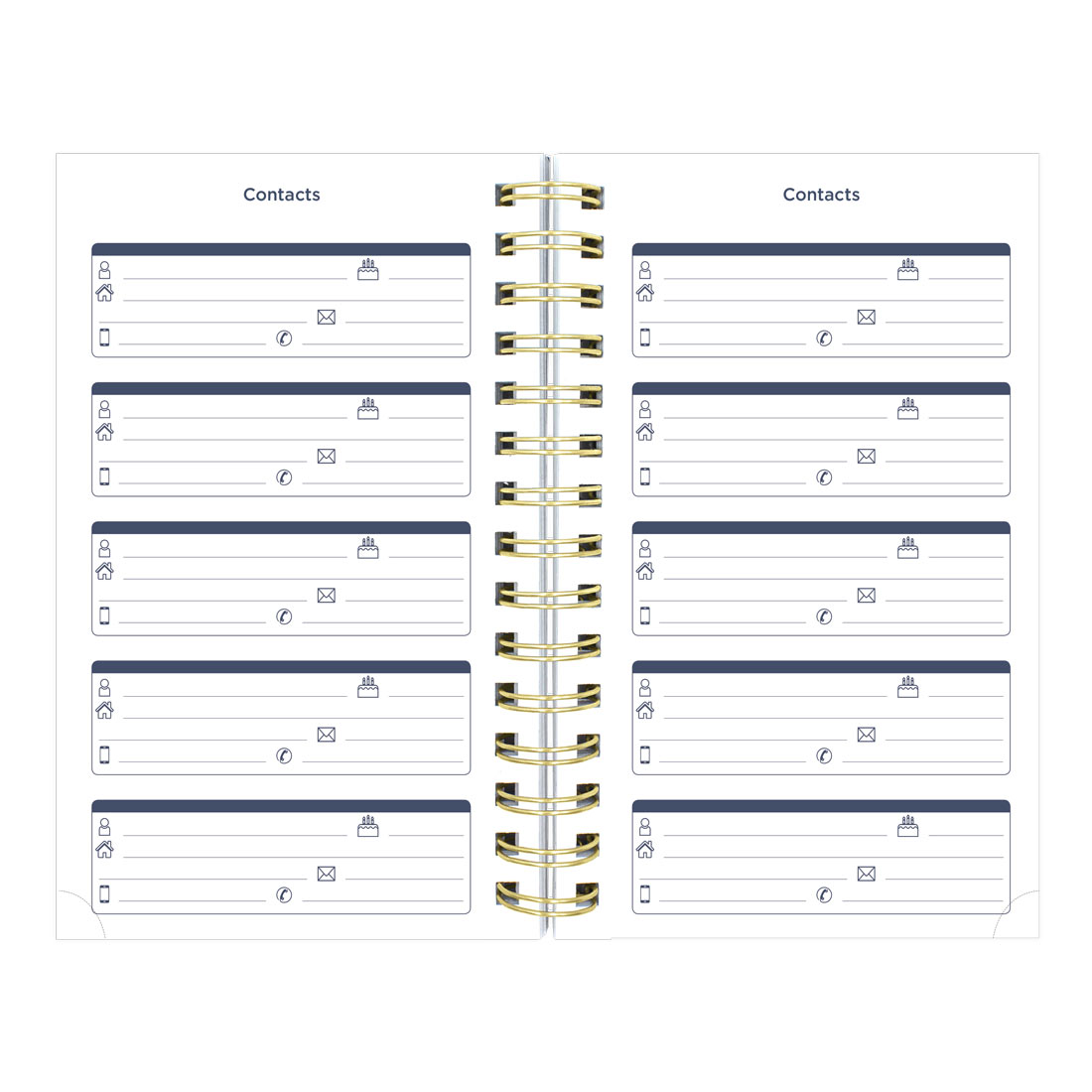 Academic Daily Planner, Blossom, 2025-2026, Blueline CA214PG-26 #color_blossom-white