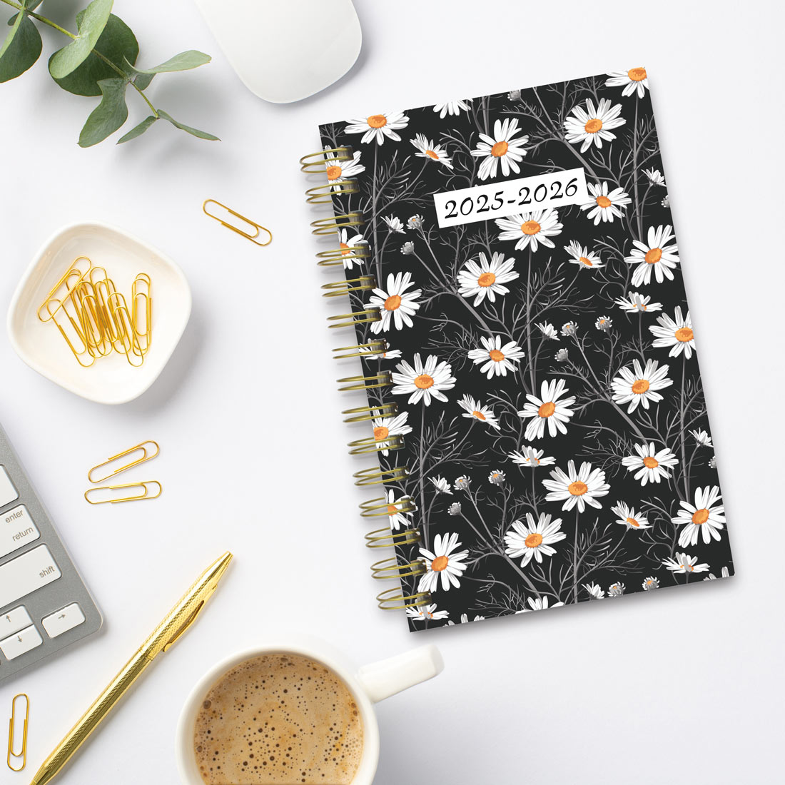 Academic Daily Planner, Blossom, 2025-2026, Blueline CA214PG-26 #color_blossom-white