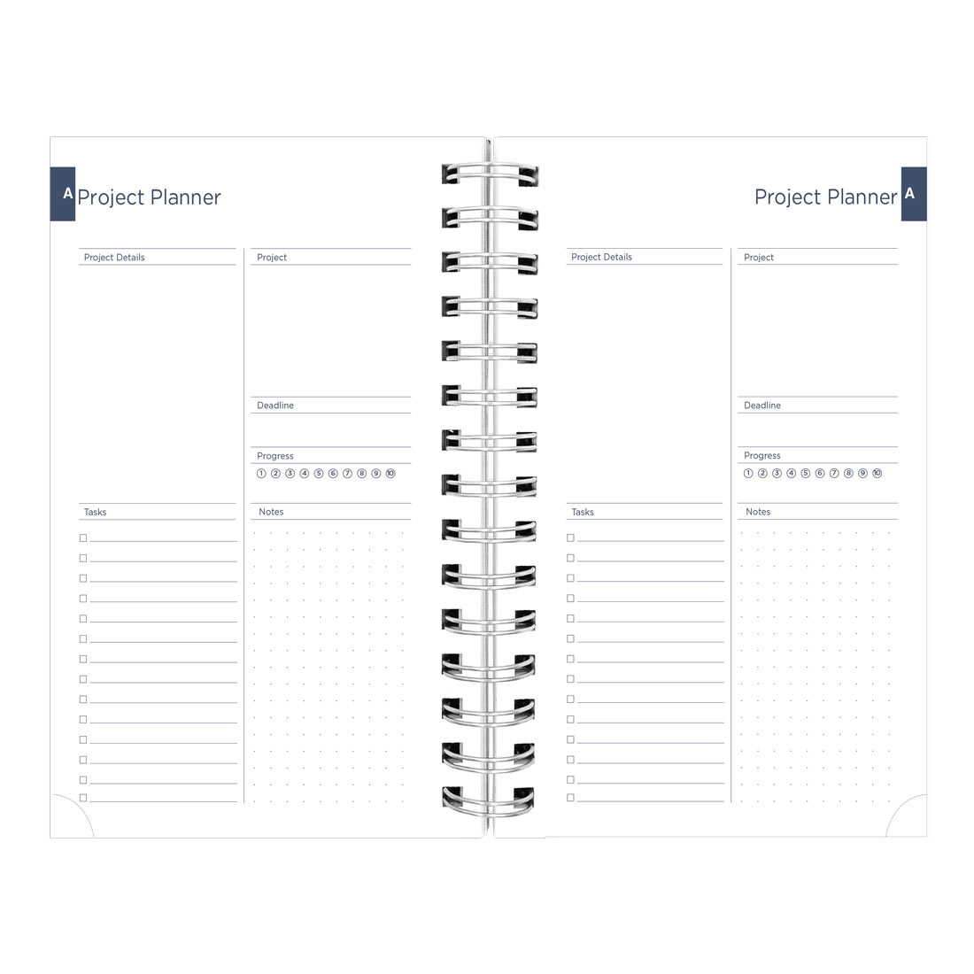 Academic Daily Planner, Blossom, 2025-2026, Blueline CA214PG-26 #color_blossom-navy