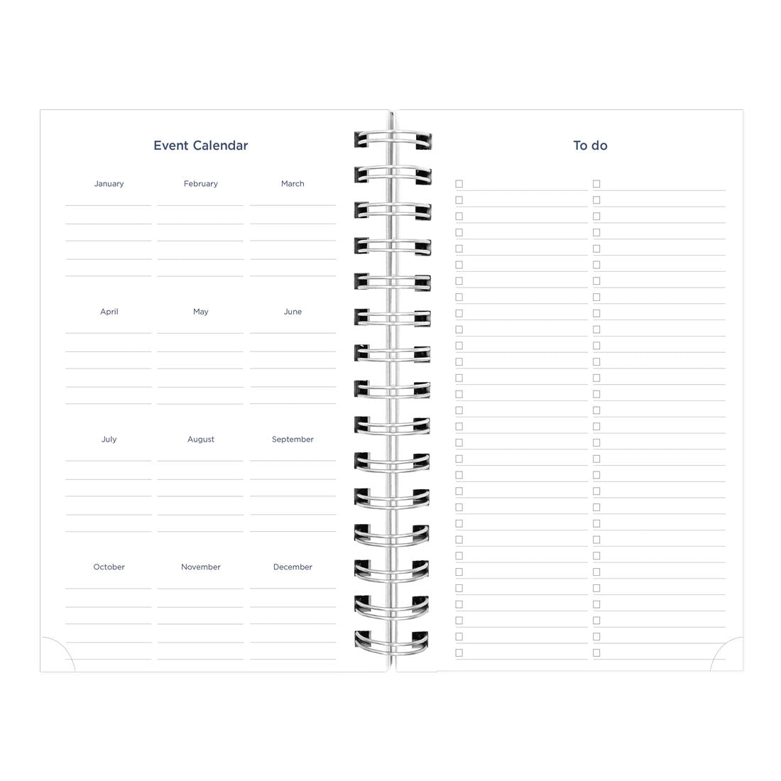 Academic Daily Planner, Blossom, 2025-2026, Blueline CA214PG-26 #color_blossom-navy