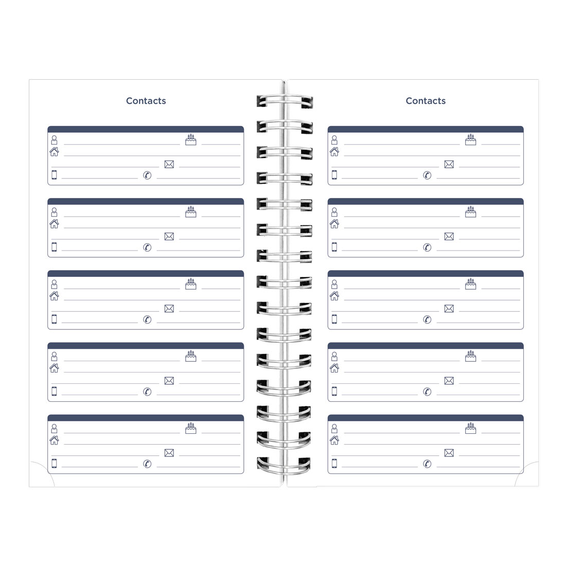Academic Daily Planner, Blossom, 2025-2026, Blueline CA214PG-26 #color_blossom-navy