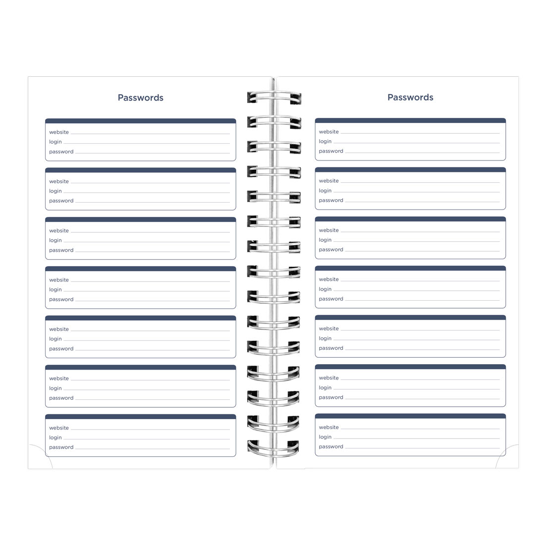 Academic Daily Planner, Blossom, 2025-2026, Blueline CA214PG-26 #color_blossom-navy