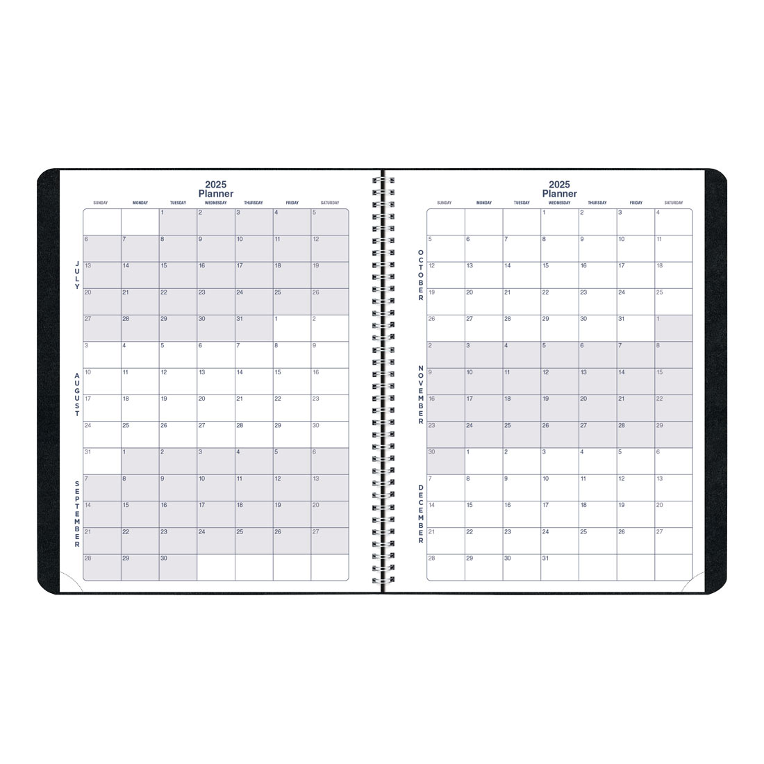 Academic Monthly Planner, Classic Black, 2025-2026, Blueline CA701.BLK-26 #color_black