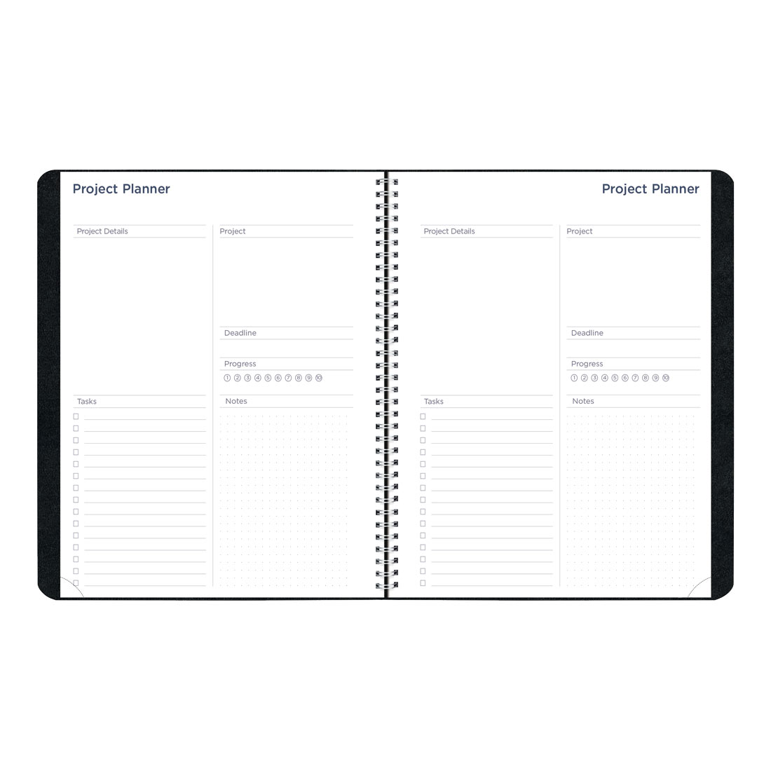 Academic Monthly Planner, Classic Black, 2025-2026, Blueline CA701.BLK-26 #color_black