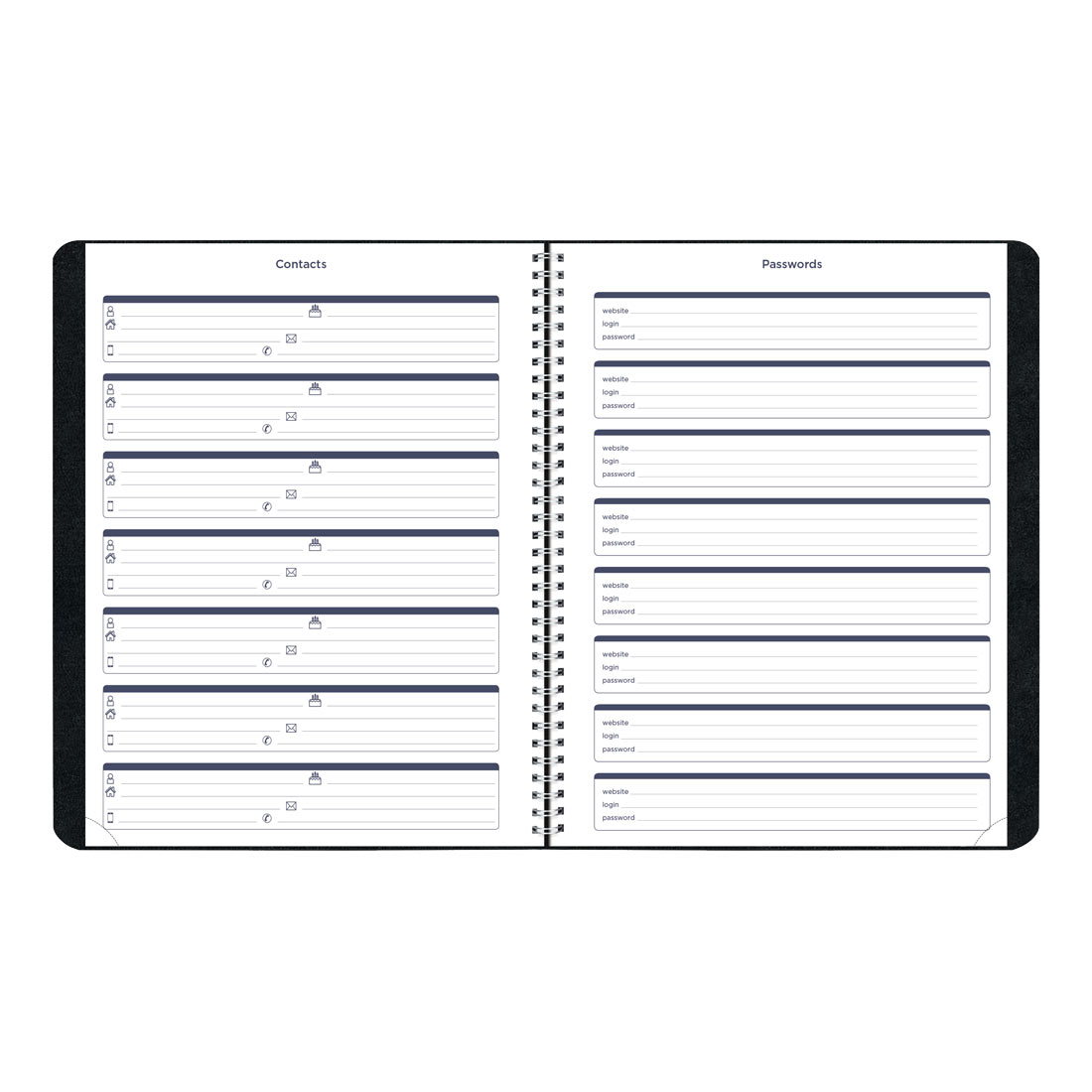 Academic Monthly Planner, Classic Black, 2025-2026, Blueline CA701.BLK-26 #color_black