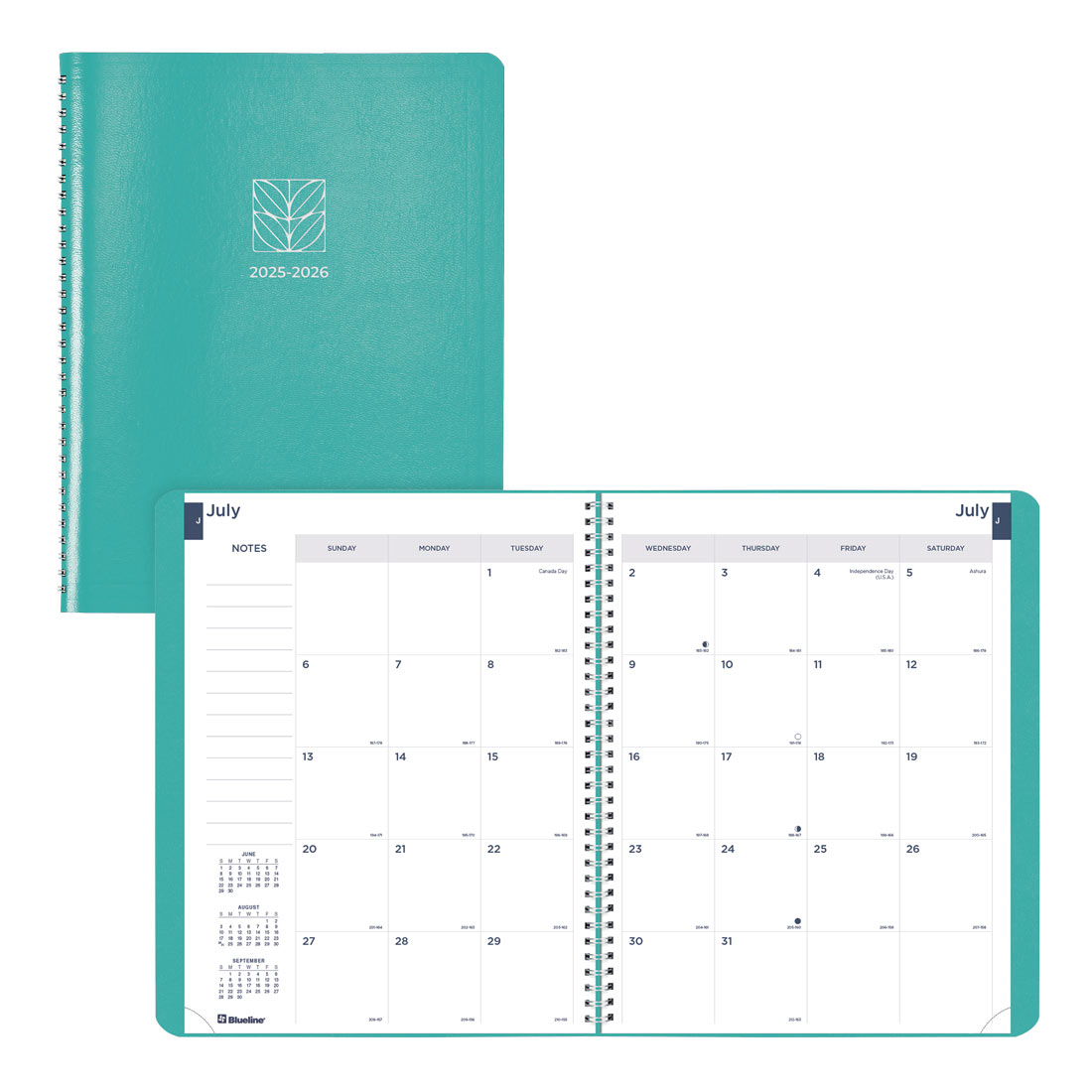 Academic Monthly Planner, Fashion, 2025-2026, Blueline CA701F-26 #color_fashion-blue