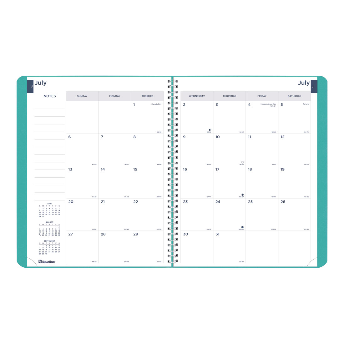 Academic Monthly Planner, Fashion, 2025-2026, Blueline CA701F-26 #color_fashion-blue