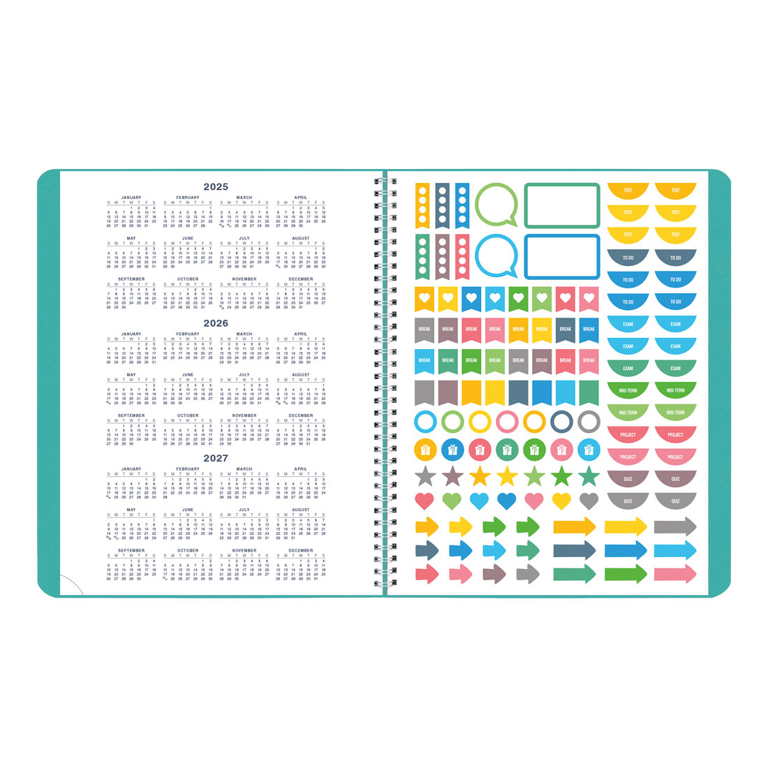 Academic Monthly Planner, Fashion, 2025-2026, Blueline CA701F-26 #color_fashion-blue