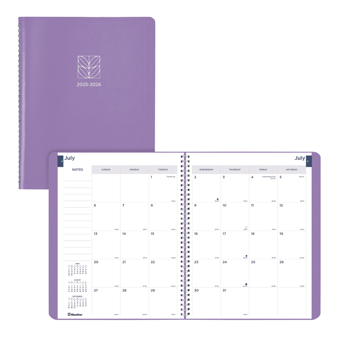 Academic Monthly Planner, Fashion, 2025-2026, Blueline CA701F-26 #color_fashion-purple