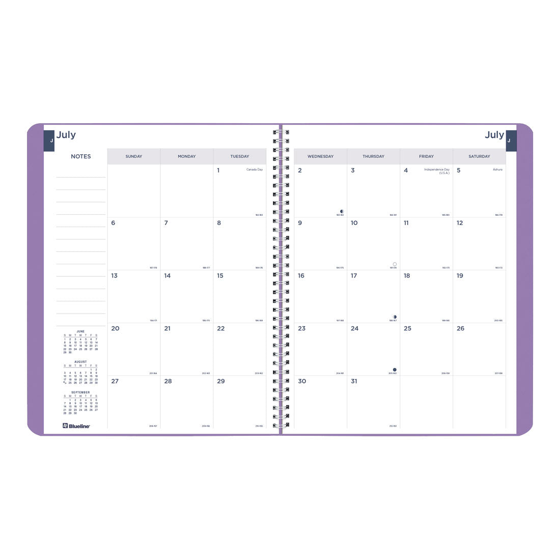 Academic Monthly Planner, Fashion, 2025-2026, Blueline CA701F-26 #color_fashion-purple