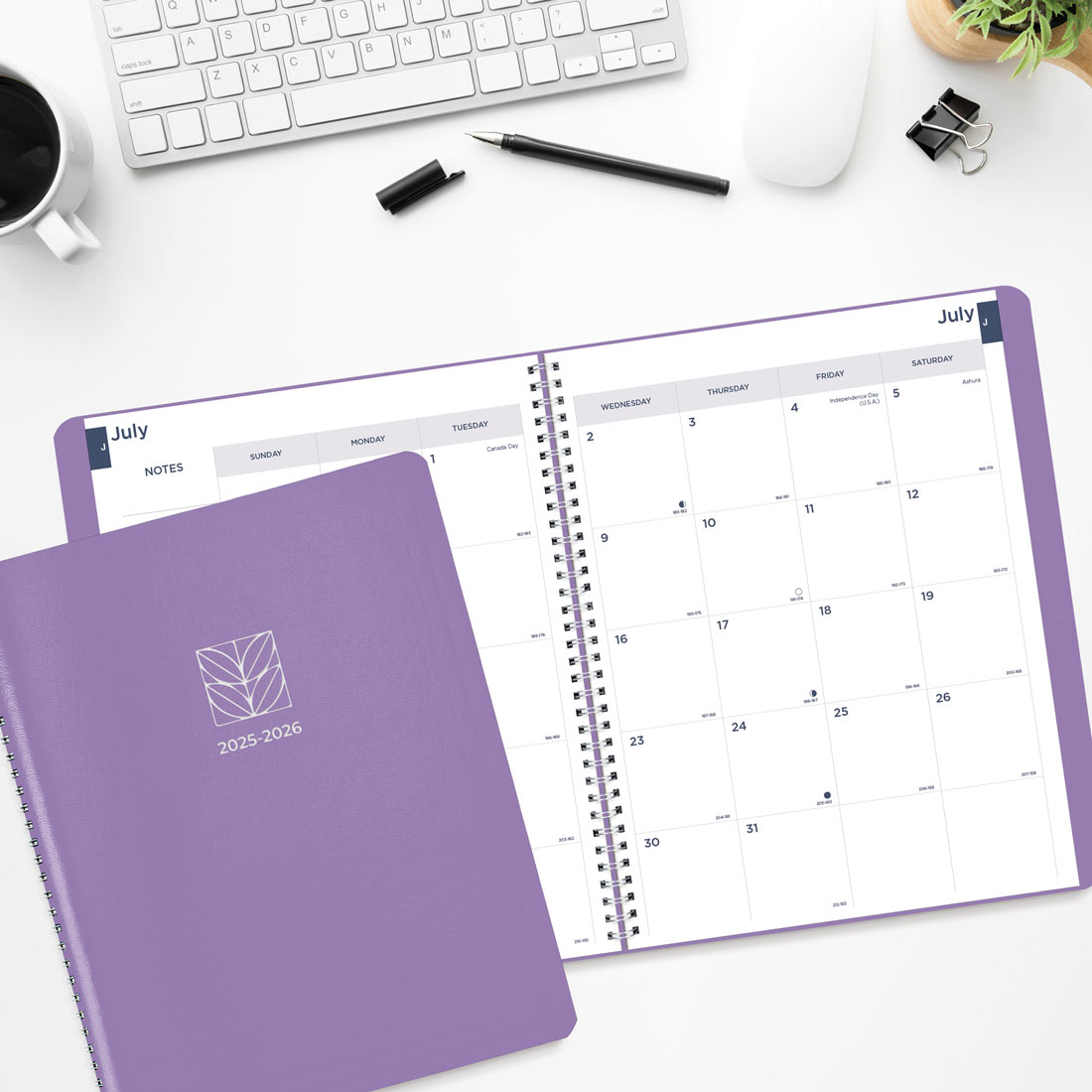 Academic Monthly Planner, Fashion, 2025-2026, Blueline CA701F-26 #color_fashion-purple