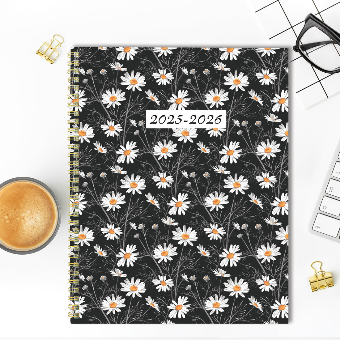 Academic Monthly Planner, Blossom, 2025-2026, Blueline CA714PG-26 #color_blossom-white