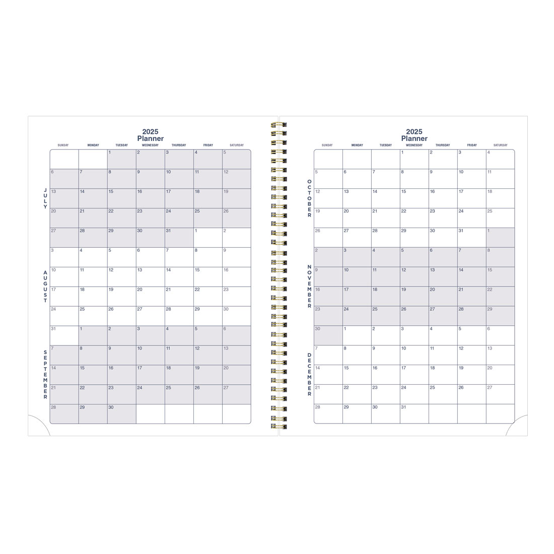 Academic Monthly Planner, Under the Sea, 2025-2026, Blueline CA714PH-26 #color_waves