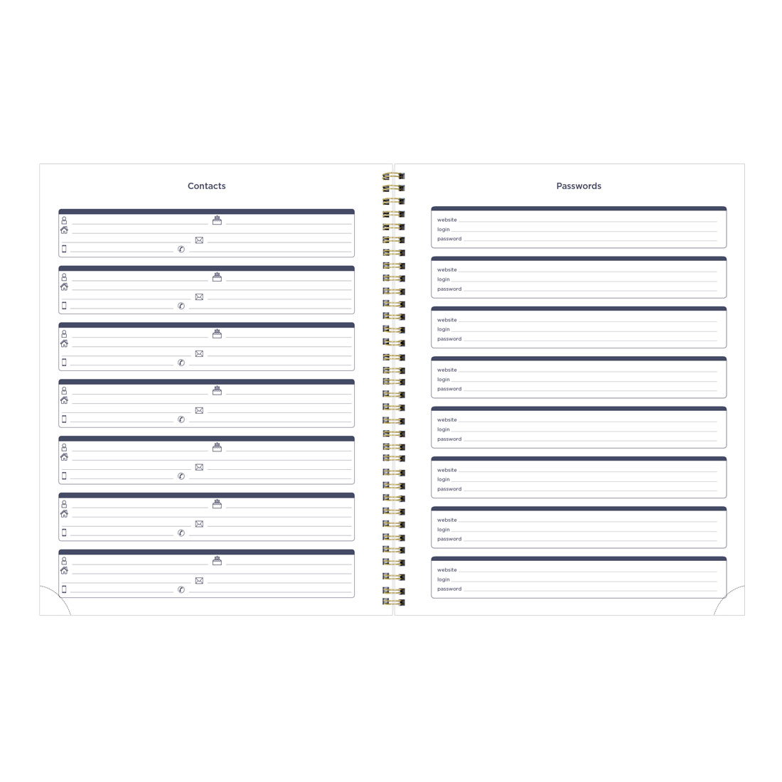 Academic Monthly Planner, Under the Sea, 2025-2026, Blueline CA714PH-26 #color_waves