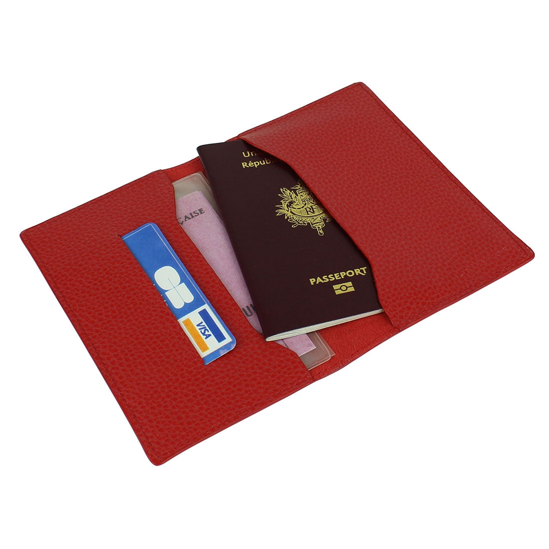 Passport/Document Holder - Red#color_laurige-red