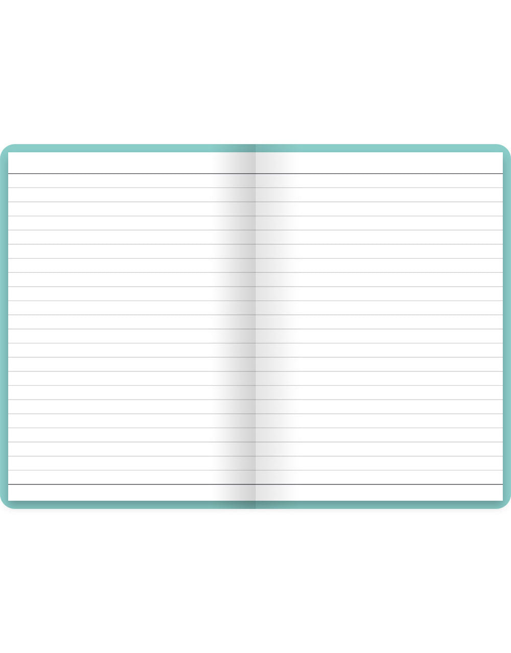 Dazzle A6 Ruled Notebook Turquoise#color_turquoise